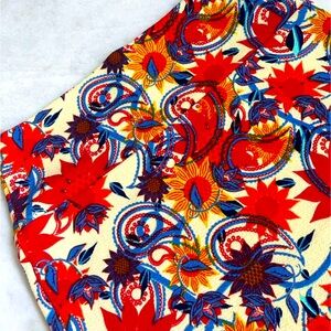 LULAROE CASSIE Pencil Skirt Ivory Blue Yellow Daisy Red Paisley - NWT - Size XS